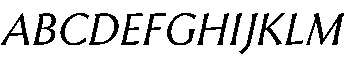 Heliotrope4Italic Font UPPERCASE