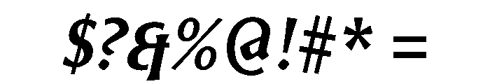 Heliotrope6Italic Font OTHER CHARS