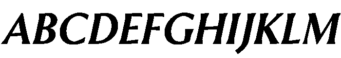 Heliotrope6Italic Font UPPERCASE