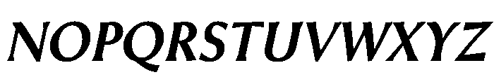 Heliotrope6Italic Font UPPERCASE
