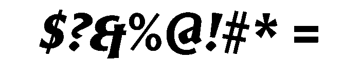 Heliotrope8Italic Font OTHER CHARS