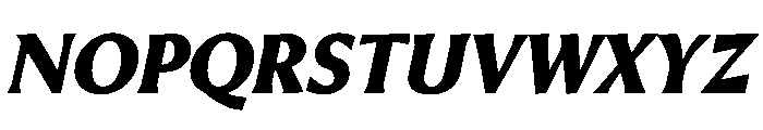 Heliotrope8Italic Font UPPERCASE
