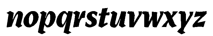 Heliotrope8Italic Font LOWERCASE