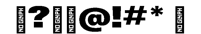 HeliumBL BlackWide Font OTHER CHARS