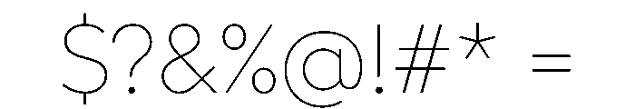 Hellix TRIAL Thin Instance Font OTHER CHARS