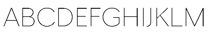 Hellix TRIAL Thin Instance Font UPPERCASE