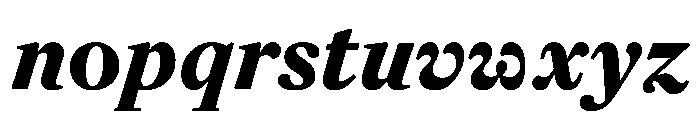 Helvetius BlackItalic Font LOWERCASE