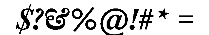 Helvetius BoldItalic Font OTHER CHARS