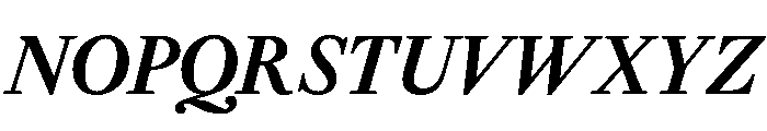 Helvetius BoldItalic Font UPPERCASE