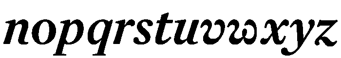 Helvetius BoldItalic Font LOWERCASE