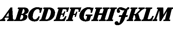 Herbik BlackItalic Font UPPERCASE