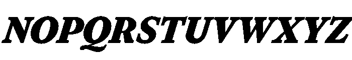 Herbik BlackItalic Font UPPERCASE