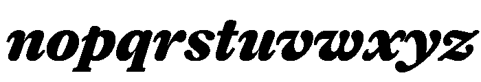 Herbik BlackItalic Font LOWERCASE