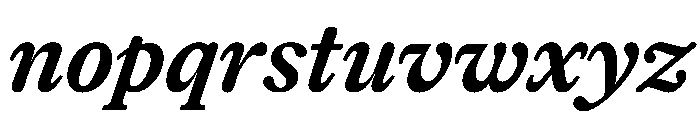Herbik BoldItalic Font LOWERCASE