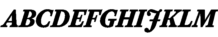 Herbik ExtraBoldItalic Font UPPERCASE