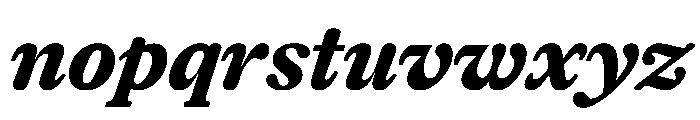 Herbik ExtraBoldItalic Font LOWERCASE