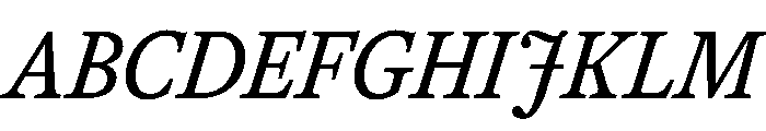 Herbik Italic Font UPPERCASE