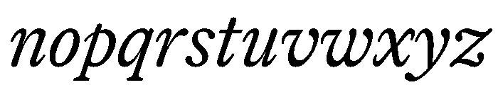 Herbik Italic Font LOWERCASE