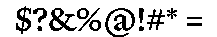 Herbik Medium Font OTHER CHARS