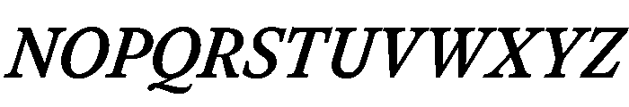 Herbik MediumItalic Font UPPERCASE