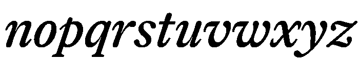 Herbik MediumItalic Font LOWERCASE
