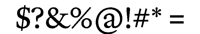 Herbik Regular Font OTHER CHARS