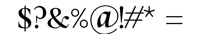 Heritier Book Font OTHER CHARS