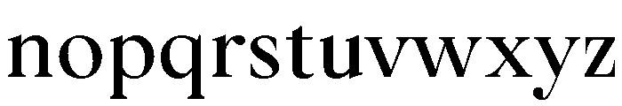 Heritier Book Font LOWERCASE