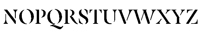HeritierStencil Book12 16 Font UPPERCASE