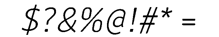 HermesMaia2Italic Font OTHER CHARS
