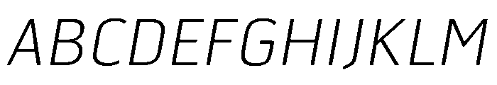 HermesMaia2Italic Font UPPERCASE