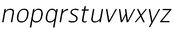 HermesMaia2Italic Font LOWERCASE