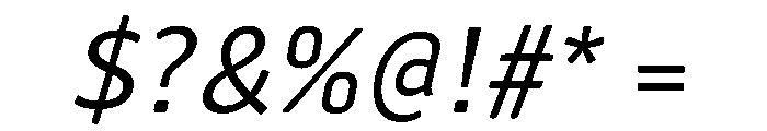 HermesMaia3Italic Font OTHER CHARS