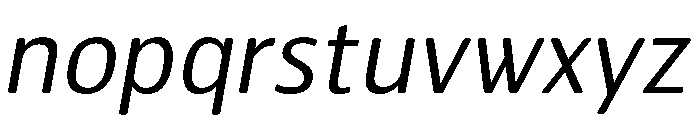 HermesMaia3Italic Font LOWERCASE