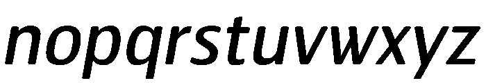 HermesMaia4Italic Font LOWERCASE