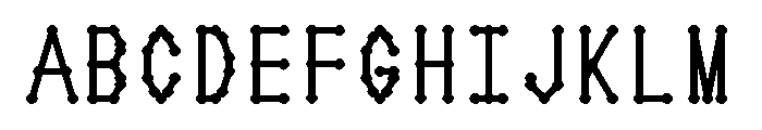 Hershey Ad 17 Font UPPERCASE