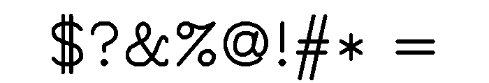 Hershey Noailles Futura Simplex Regular Font OTHER CHARS