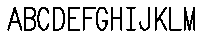 Hershey Noailles Futural Mono 14 2 Font UPPERCASE