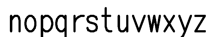 Hershey Noailles Futural Mono 14 2 Font LOWERCASE