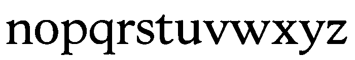 HessOldStyle Regular Font LOWERCASE