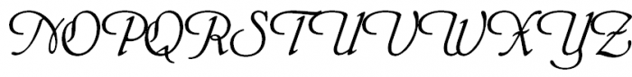HeinrichScript  Font UPPERCASE