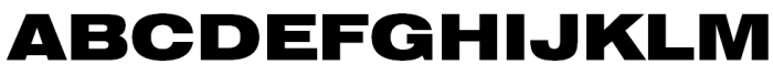 Helios Extended Black Font UPPERCASE
