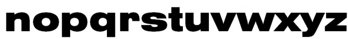 Helios Extended Black Font LOWERCASE