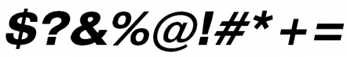 Helios Extended Bold Oblique Font OTHER CHARS