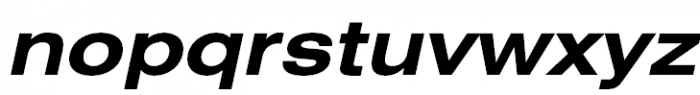 Helios Extended Bold Oblique Font LOWERCASE
