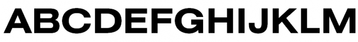 Helios Extended Bold Font UPPERCASE