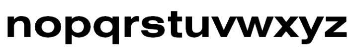 Helios Extended Bold Font LOWERCASE