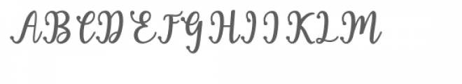 Hearted Script Font UPPERCASE