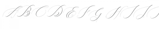 Heavenly Italic Font UPPERCASE