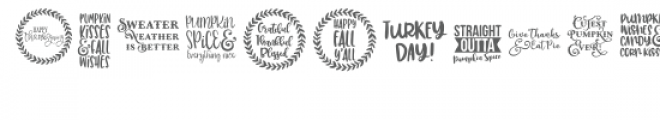 hello fall dingbat font Font LOWERCASE